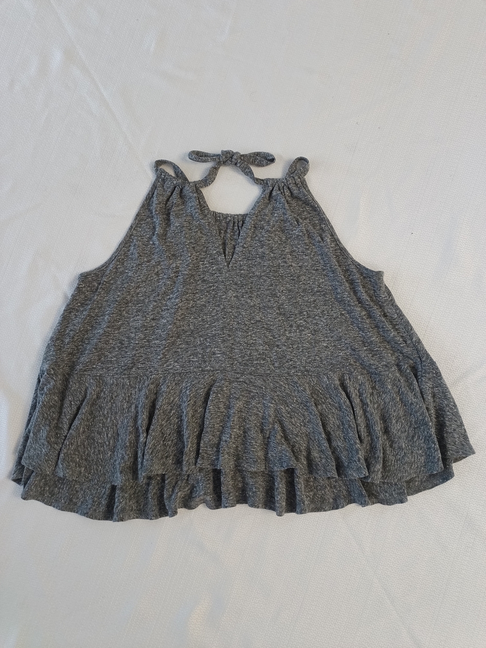 Old Navy Gray Halter Ruffle Camisole